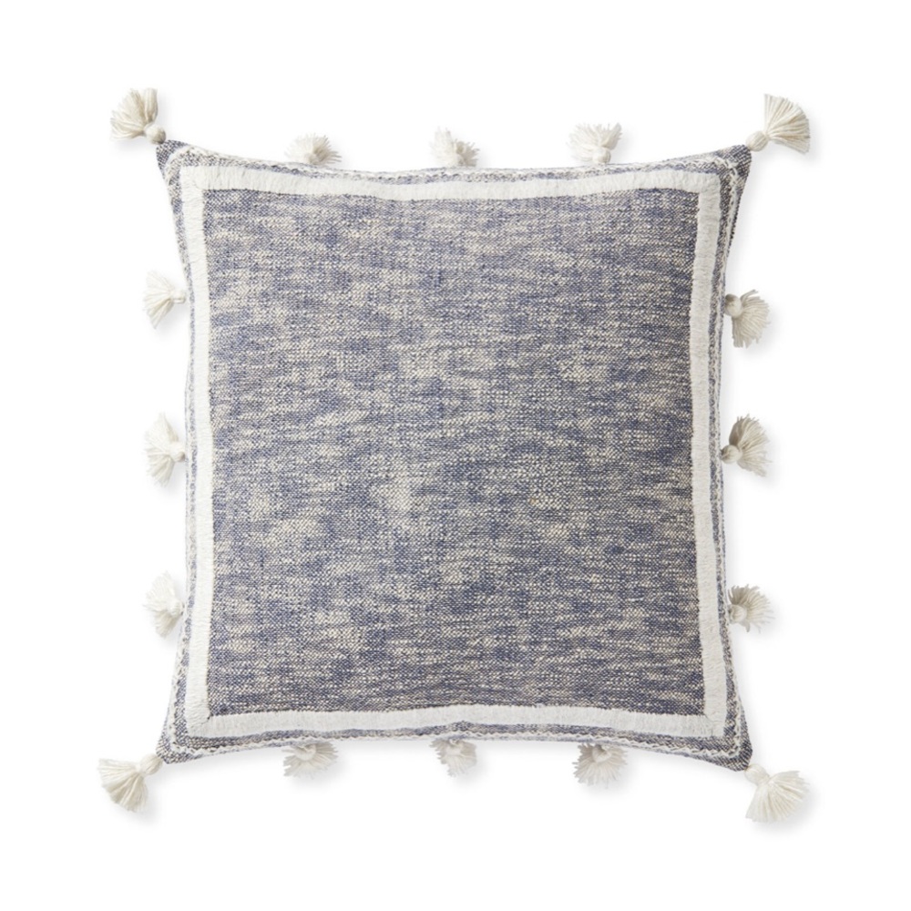 NWT Serena & Lily Tahoma Pillow Cover in Vintage Indigo